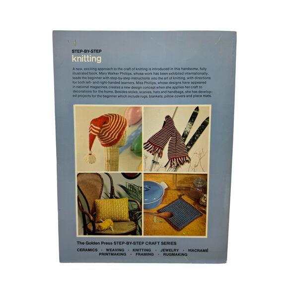Vintage Step-by-step Knitting Book 1967 Golden Press Mary Walker Phillips - Picture 5 of 5